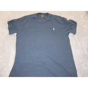 Polo Ralph Lauren Shirt Mens Large Tall Blue Heather Crewneck Pony Logo Tee